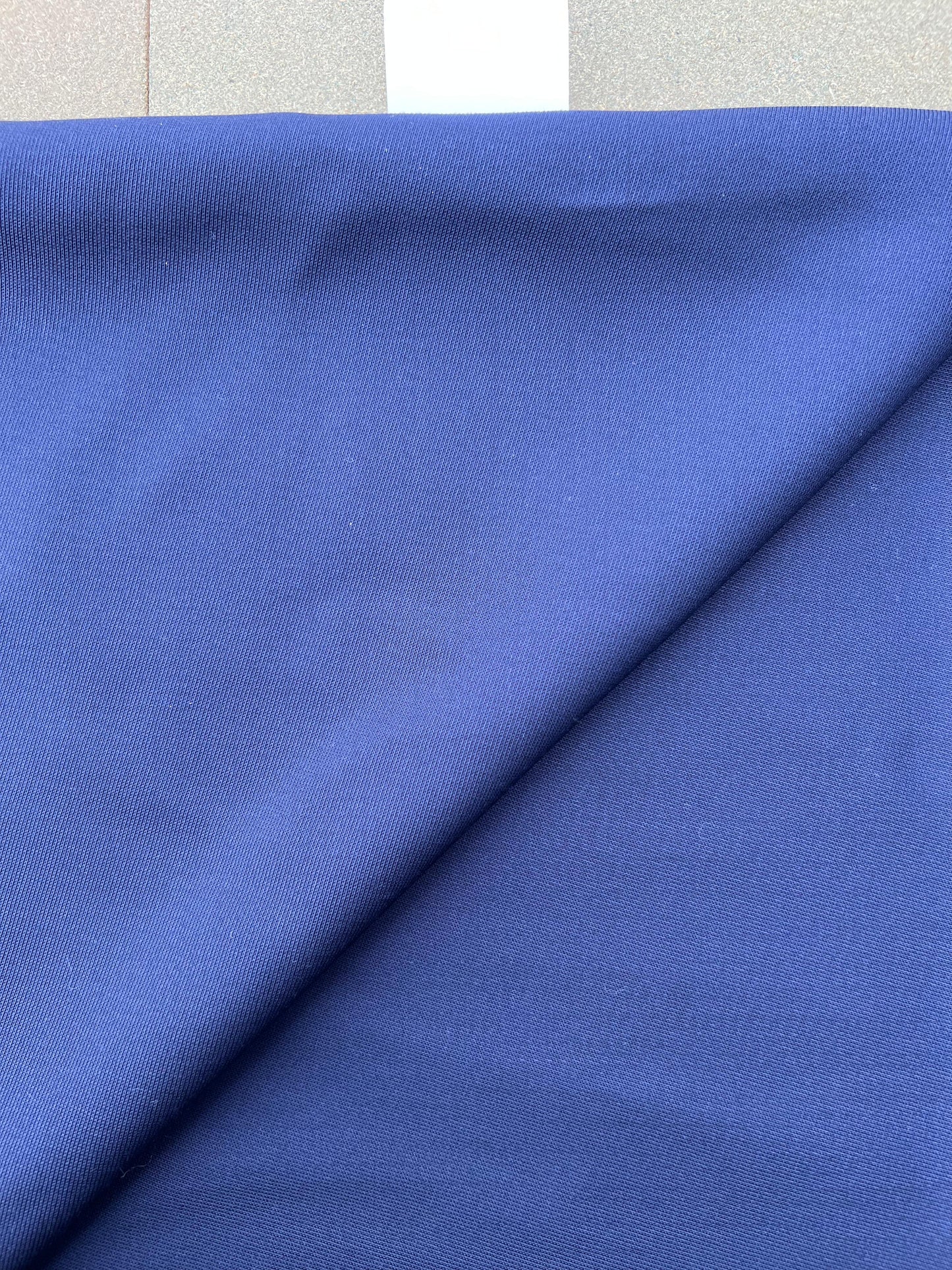 PREM10043 compact and fluid suiting tricotine fabric navy Loro Piana