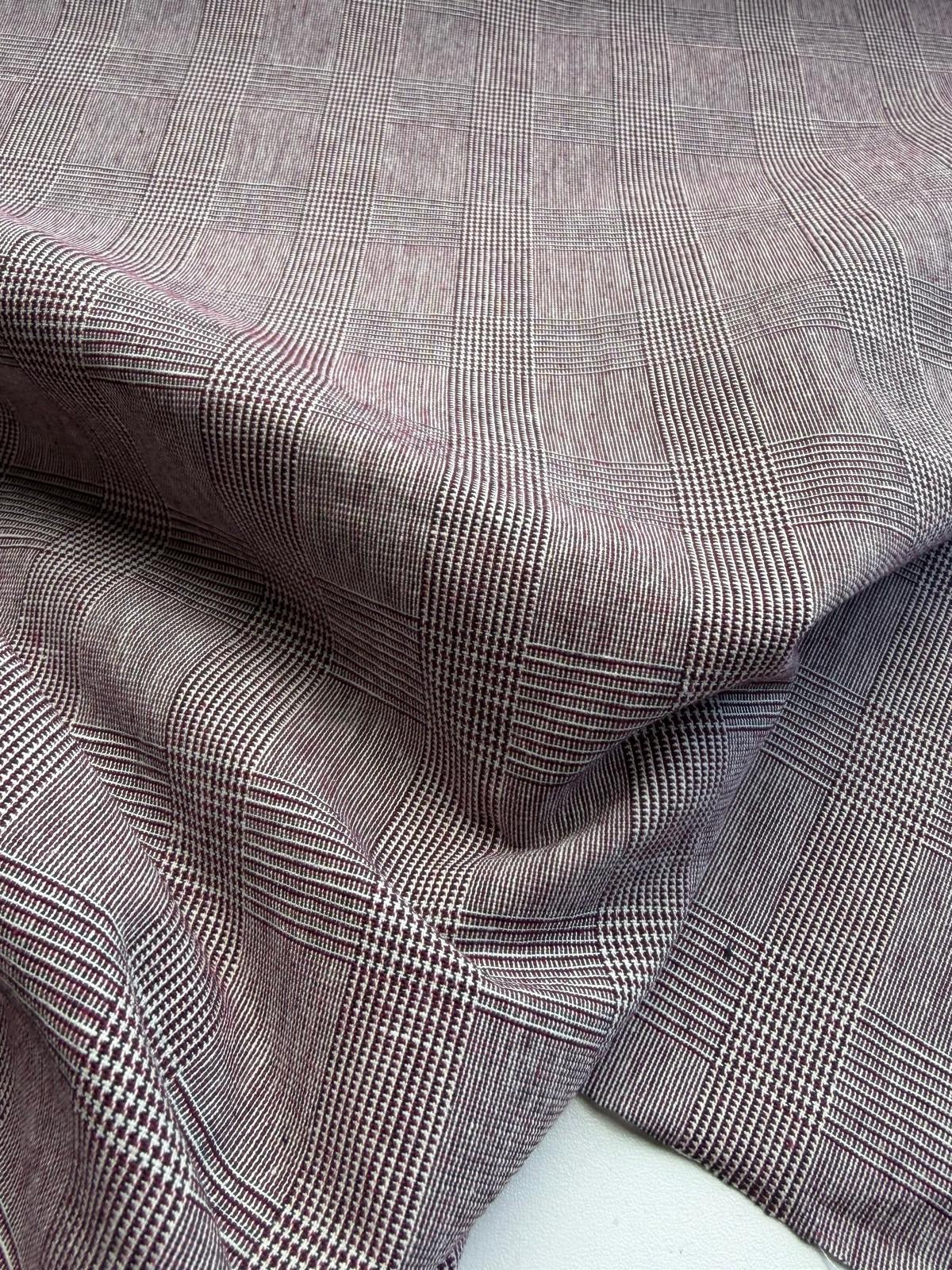 DANTE 042  cotton/linnen Prince of Wales pink