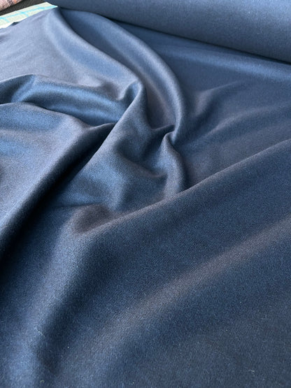 LISA 017 boiled wool coat fabric navy