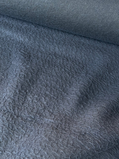 LISA 018 boiled wool messy navy