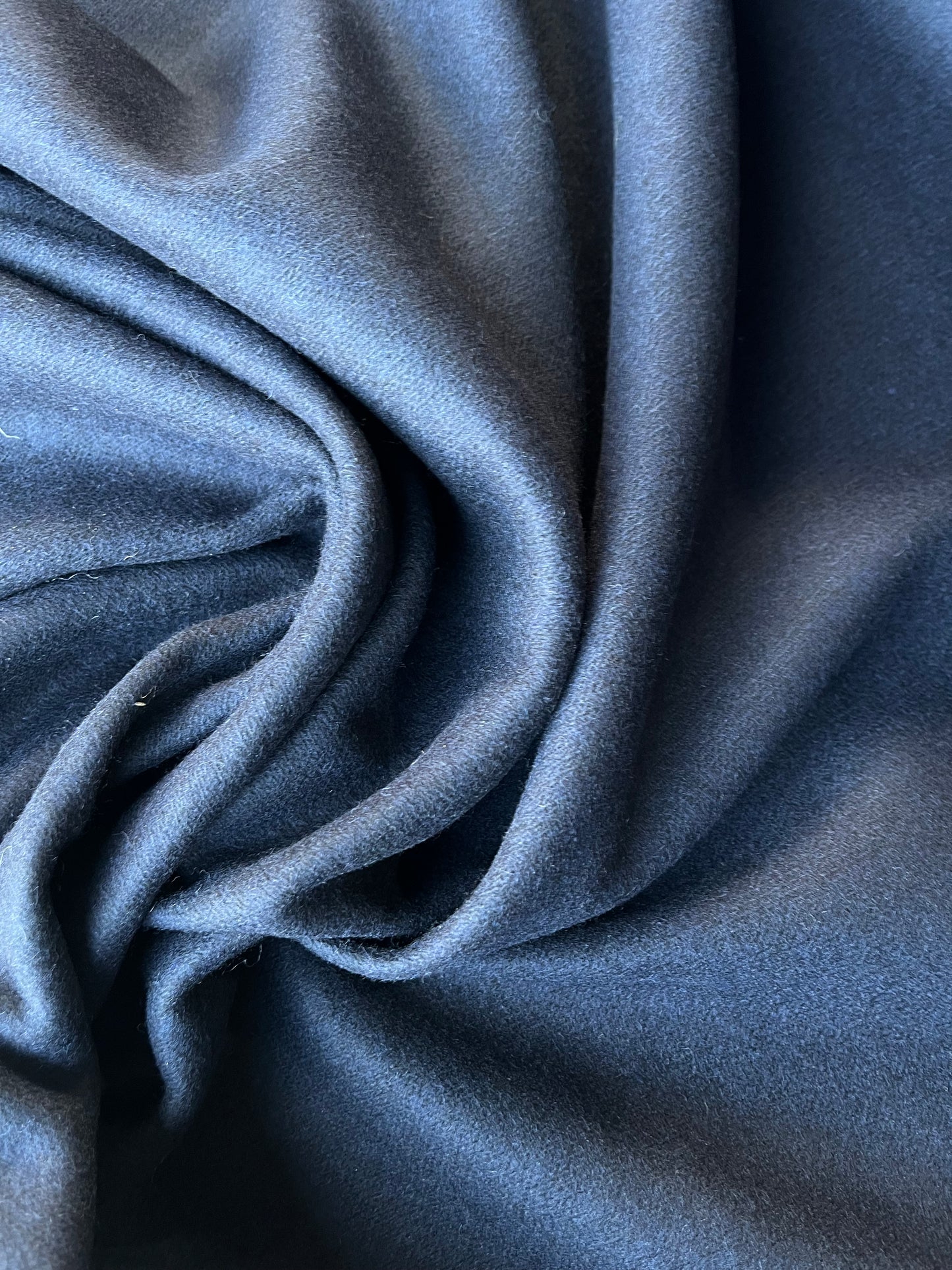 LISA 017 boiled wool coat fabric navy