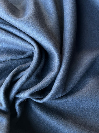 LISA 017 boiled wool coat fabric navy