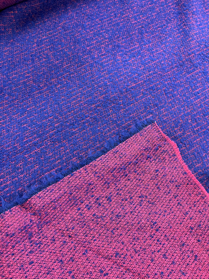 Enrique 030 tweed bouclette electric blue / fuschia