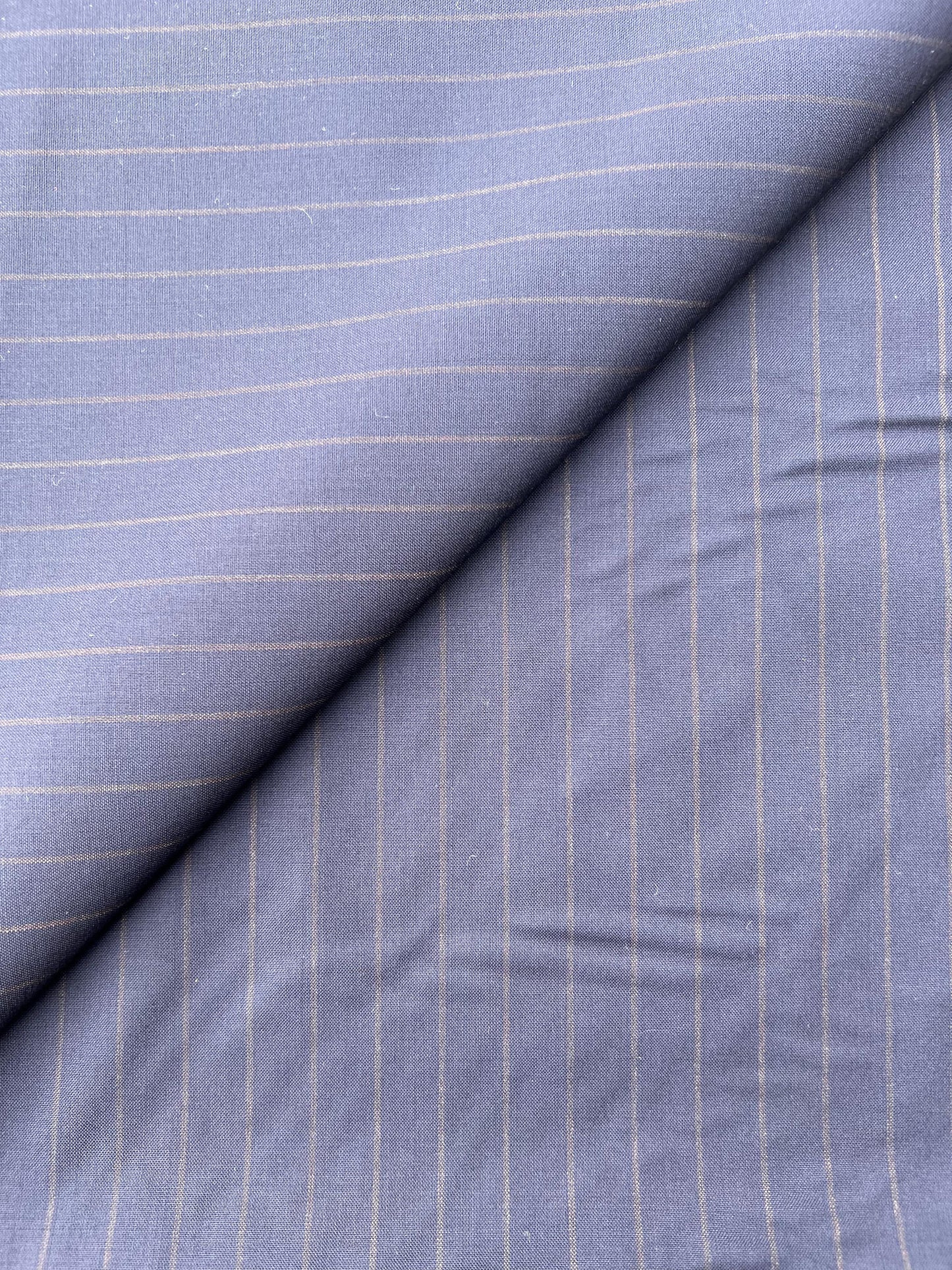 PREM10038 suiting pinstripe navy and camel Loro Piana