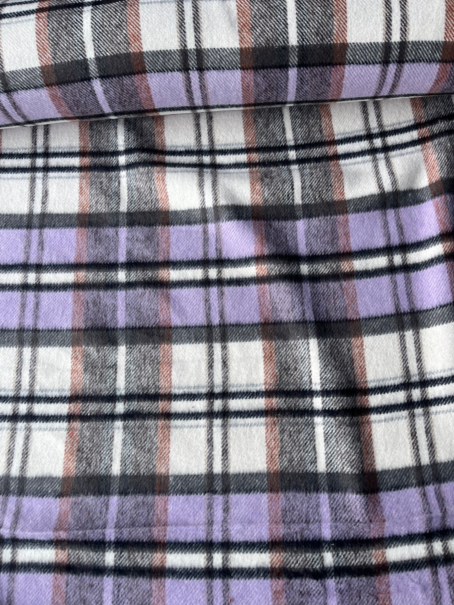 LISA 007 purple  checkered heavy cotton