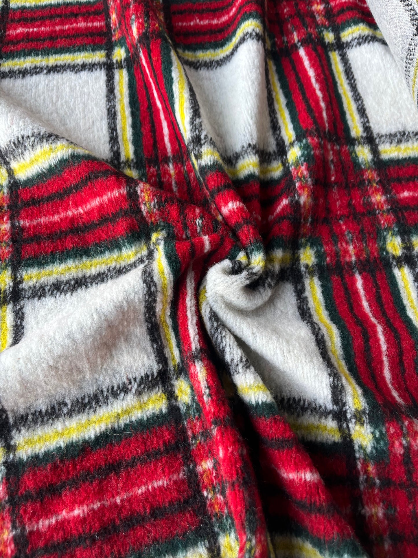 LISA 031 heavy boiled wool Christmas check