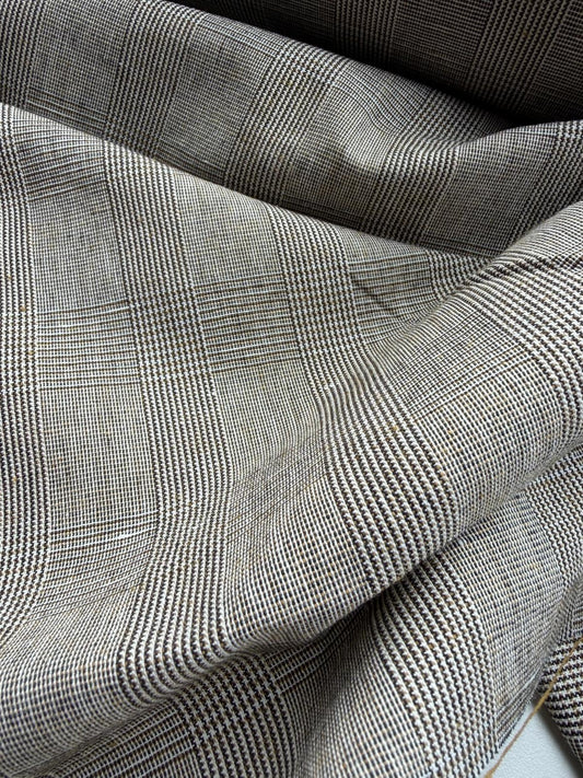 DANTE 041  cotton/linnen Prince of Wales olive