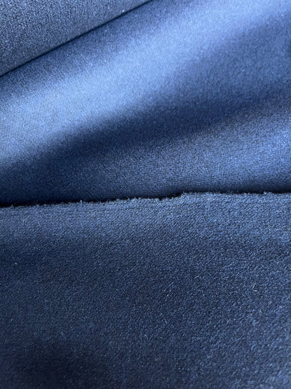 LISA 017 boiled wool coat fabric navy
