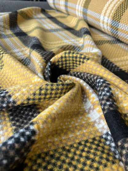 LISA 045 black/white/yellow checkered heavy cotton