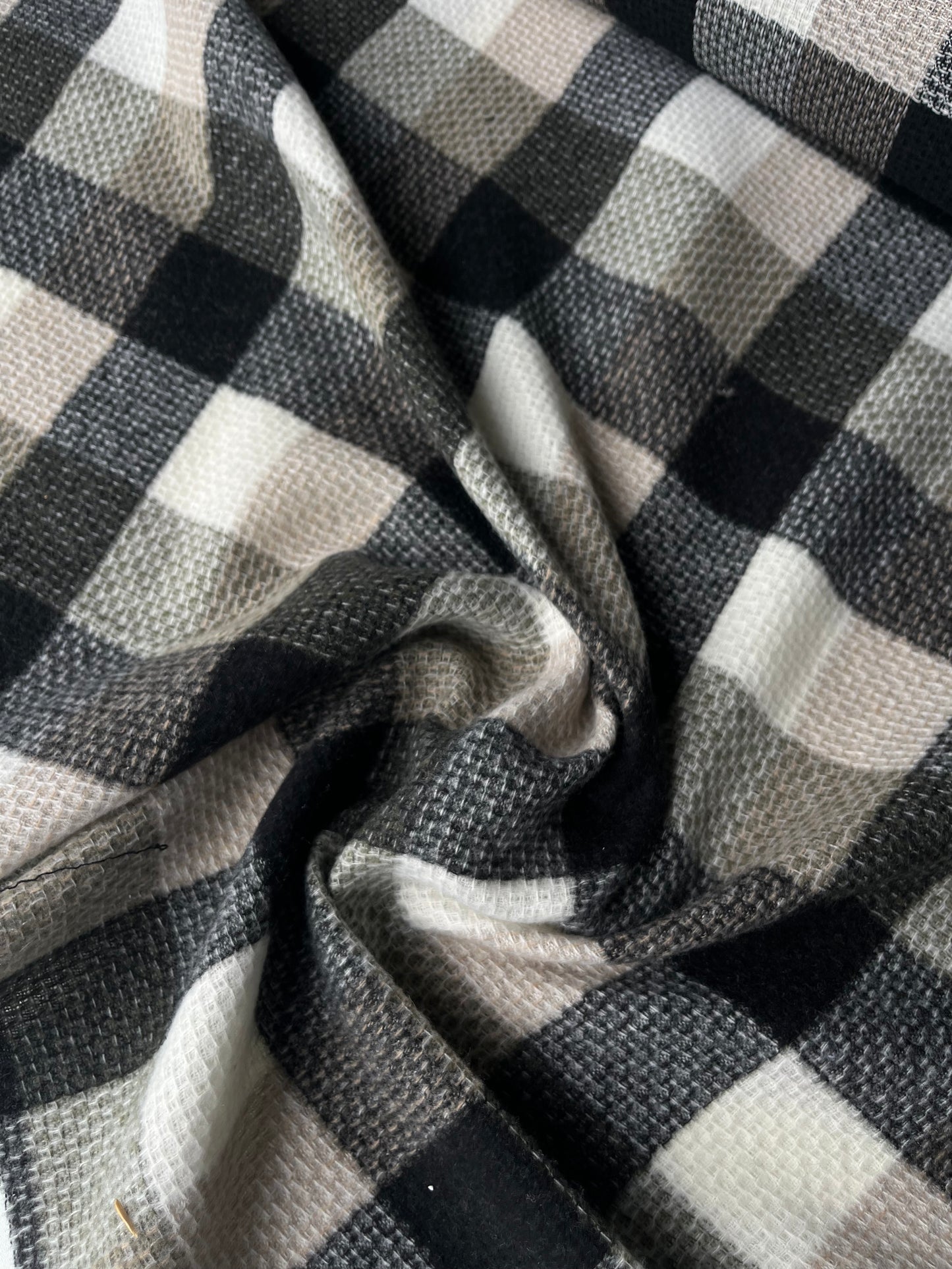 LISA 066 khaky/sand/black checkered heavy cotton