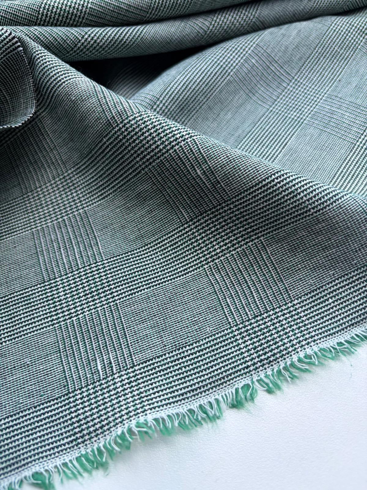 PC DANTE 037 cotton/linnen Princes of Wales green