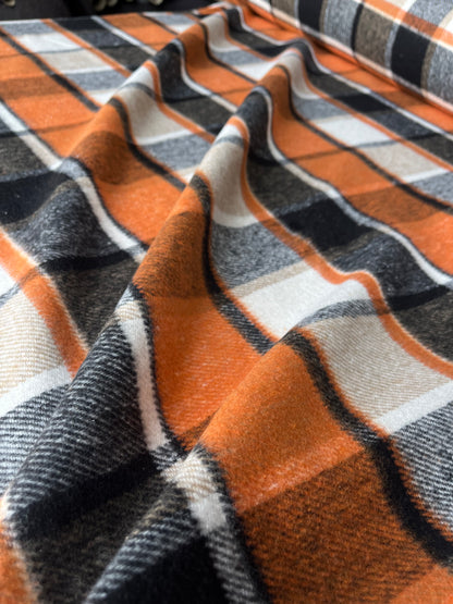 PC LISA 053 orange checkered heavy cotton