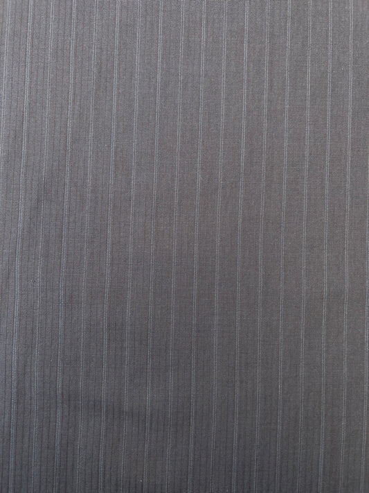 Fiona 023 heavy cotton brown with fine stripes