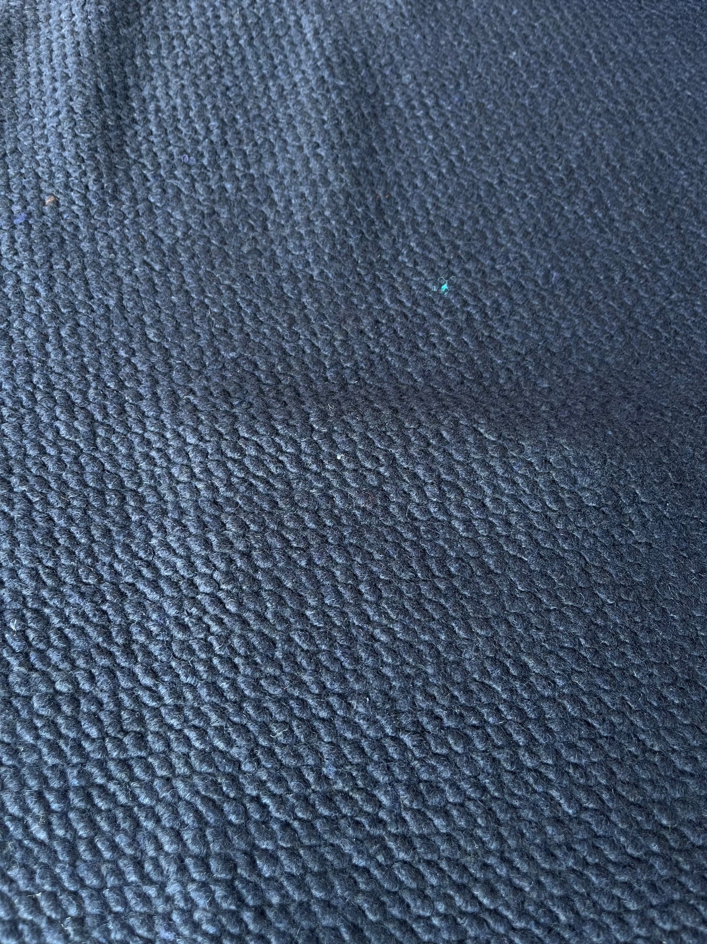 LISA 024 boiled wool with small bouclette navy