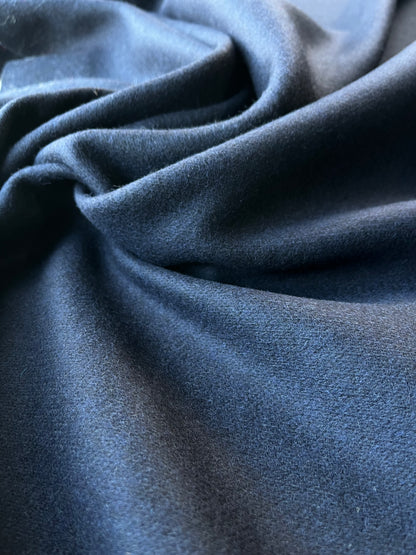 LISA 017 boiled wool coat fabric navy
