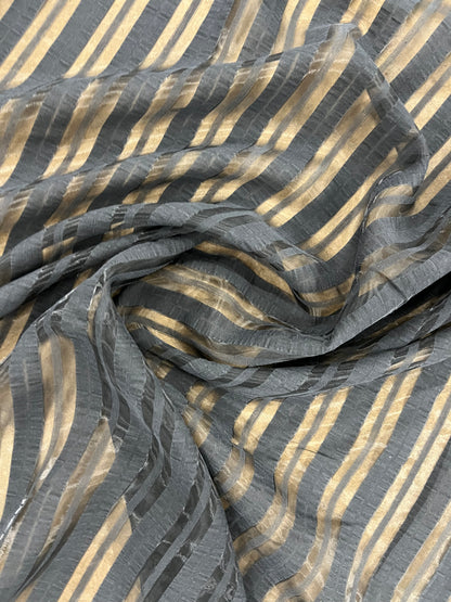 Enrique 029 striped semi transparent Cupro