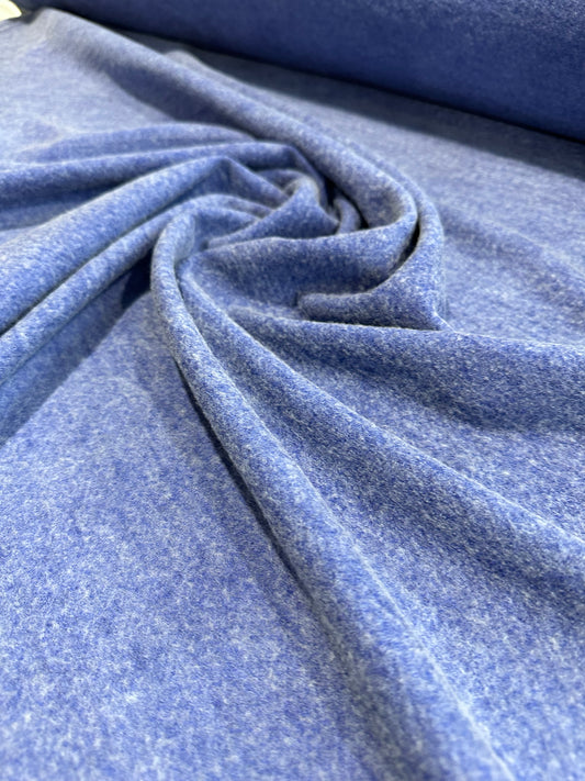 E01 brushed jersey molletonné blue