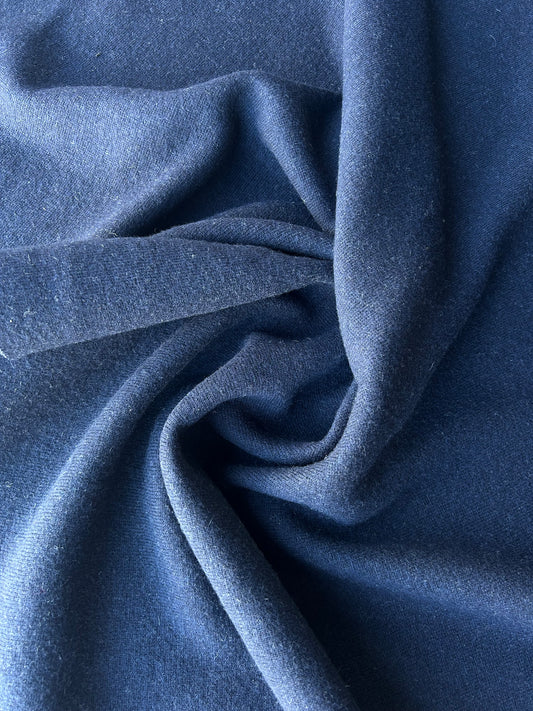 LISA 063 boiled wool coat fabric double face navy/grey