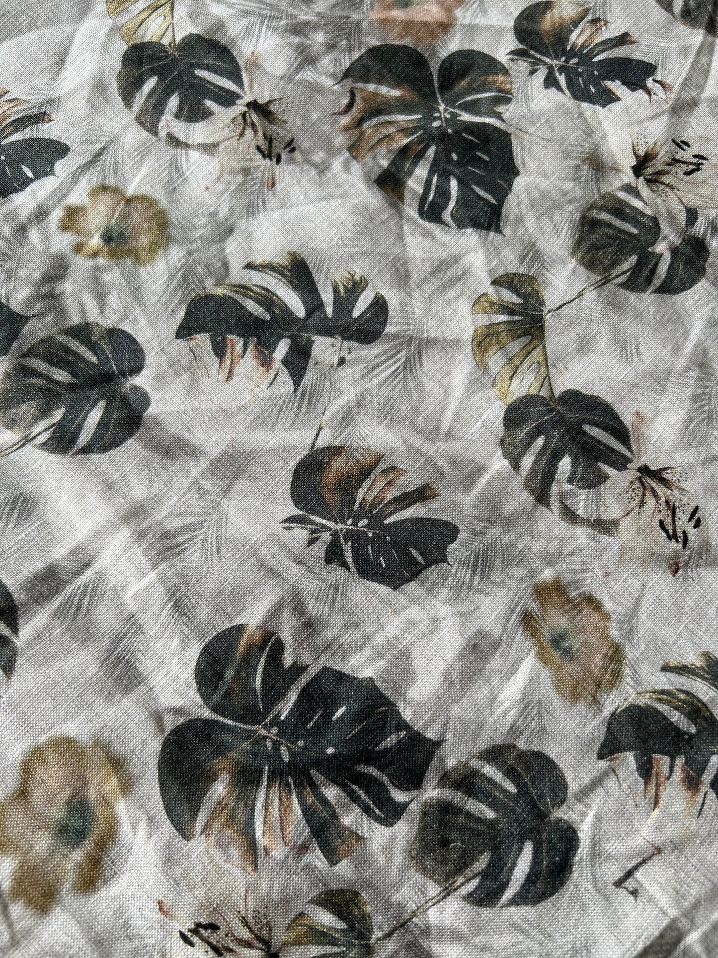 Wallet on diet 008 cotton linen flower print
