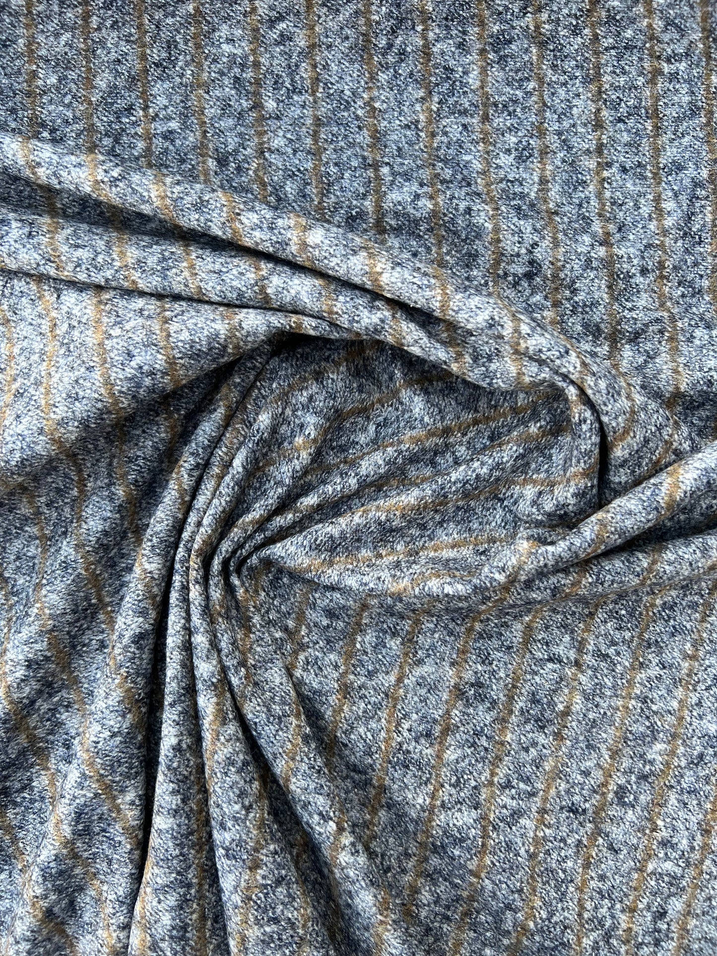 Gustave 012 jersey wool stripes grey/brown