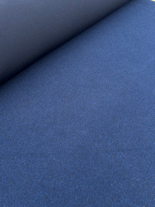 Gustave 025  wool blue black double face black