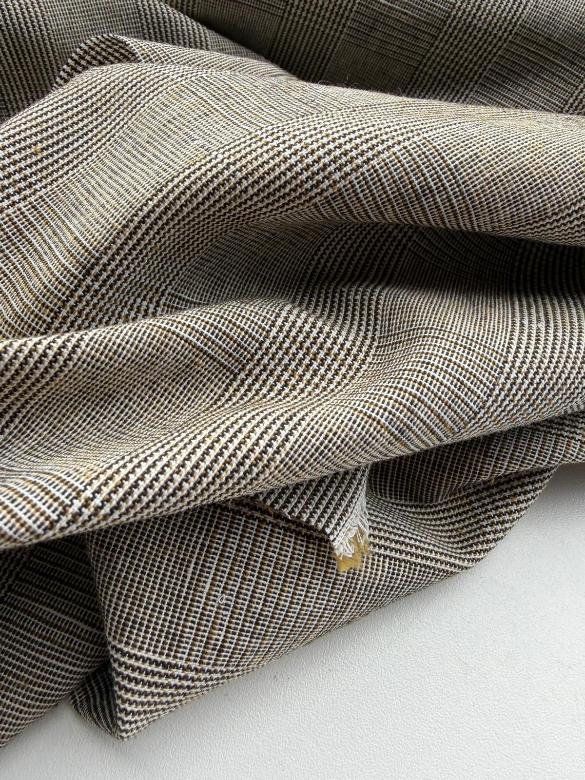 DANTE 041  cotton/linnen Prince of Wales olive