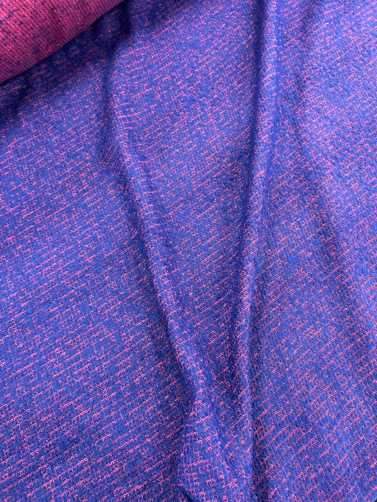 Enrique 030 tweed bouclette electric blue / fuschia