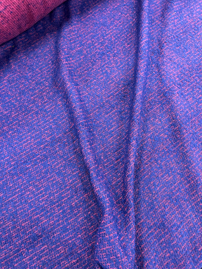 Enrique 030 tweed bouclette electric blue / fuschia