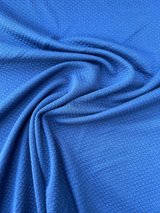 Fiona  009 jersey cotton matelassé indigo