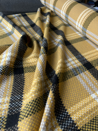 LISA 045 black/white/yellow checkered heavy cotton