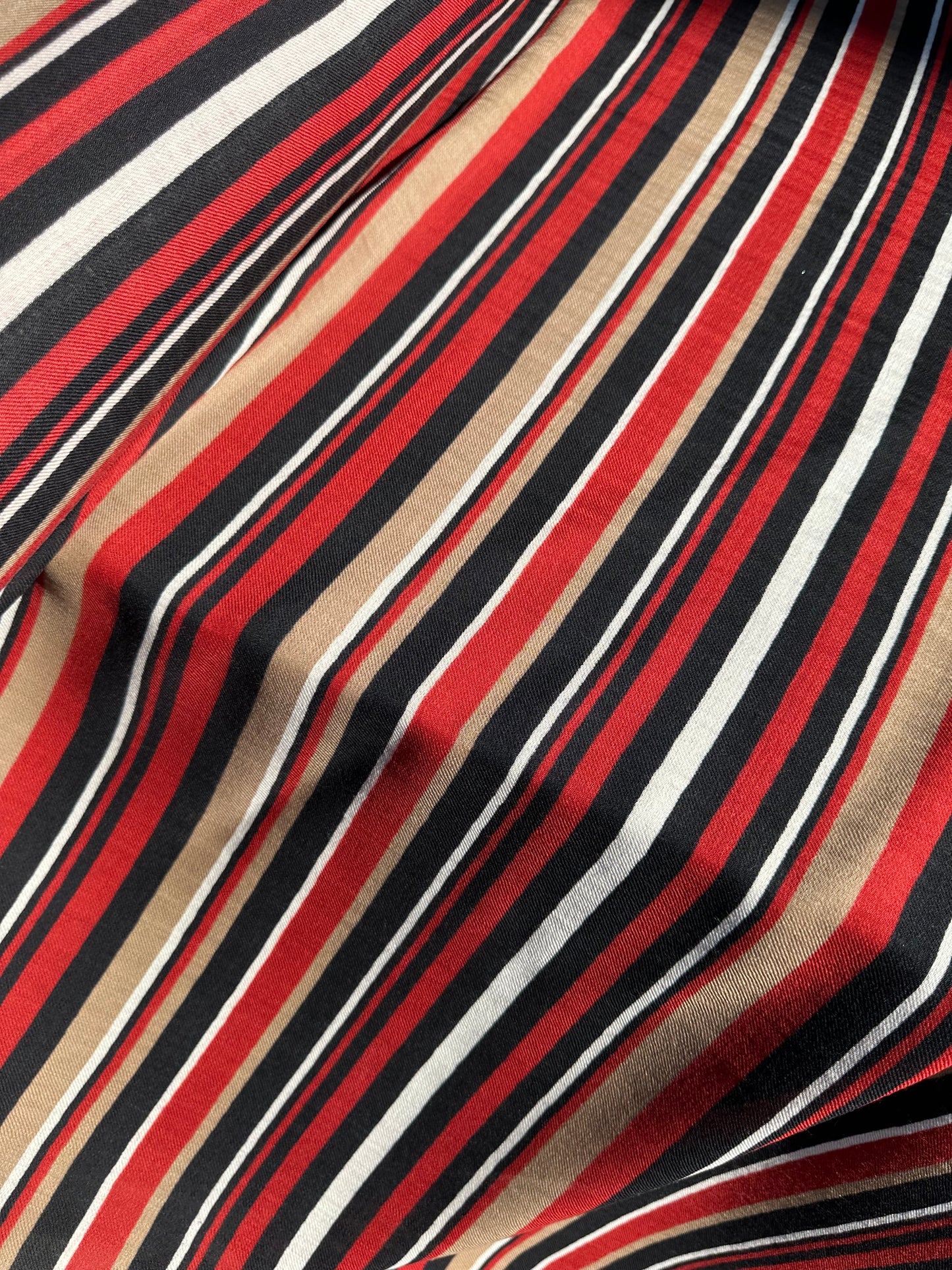 C02 Charlotte 012 Wool Printed Horizontal Stripes