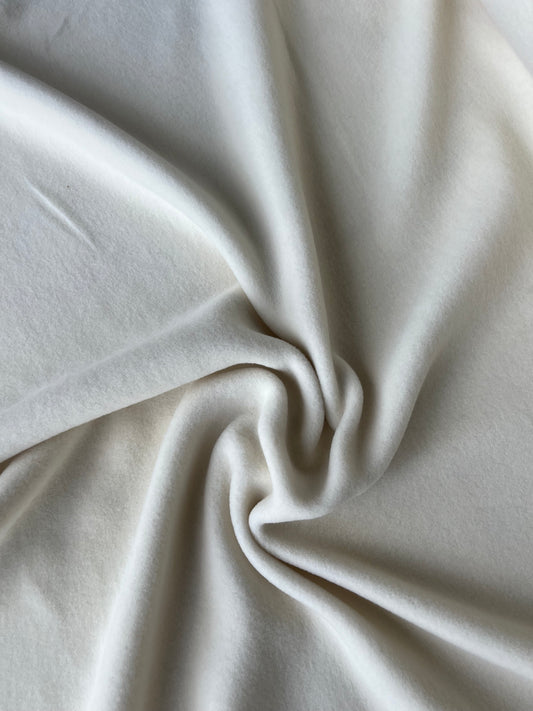 LISA 044 ecru heavy boiled wool fleece feeling