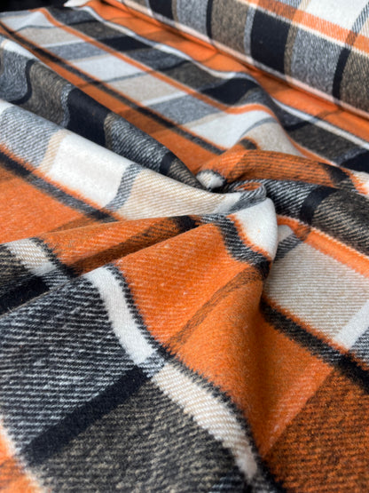PC LISA 053 orange checkered heavy cotton