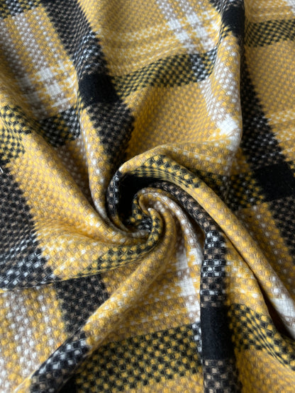 LISA 045 black/white/yellow checkered heavy cotton