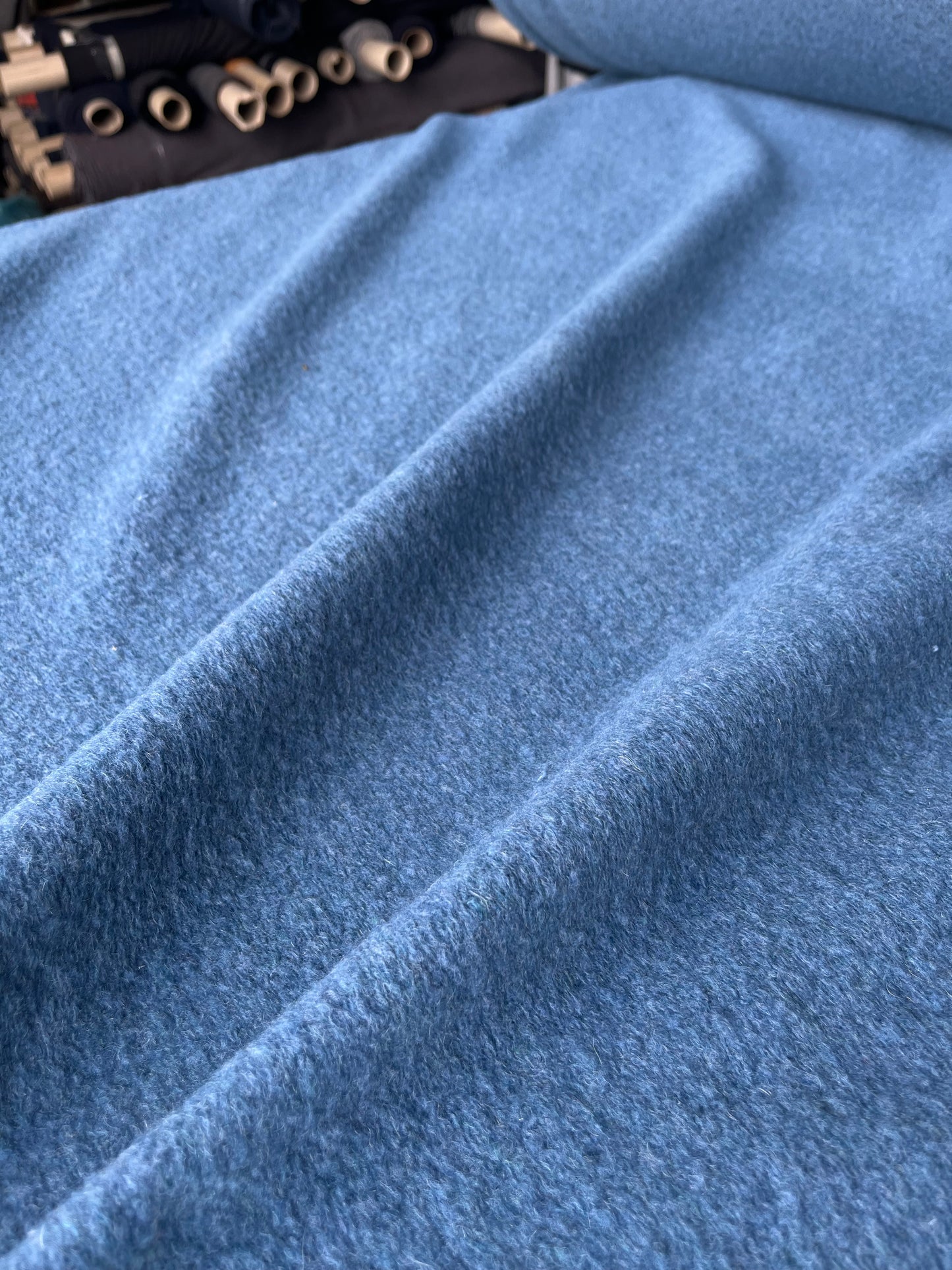 LISA 057 heavy boiled wool blue