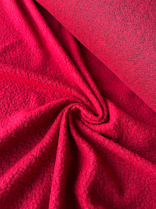 LISA 030 boiled wool bouclette red