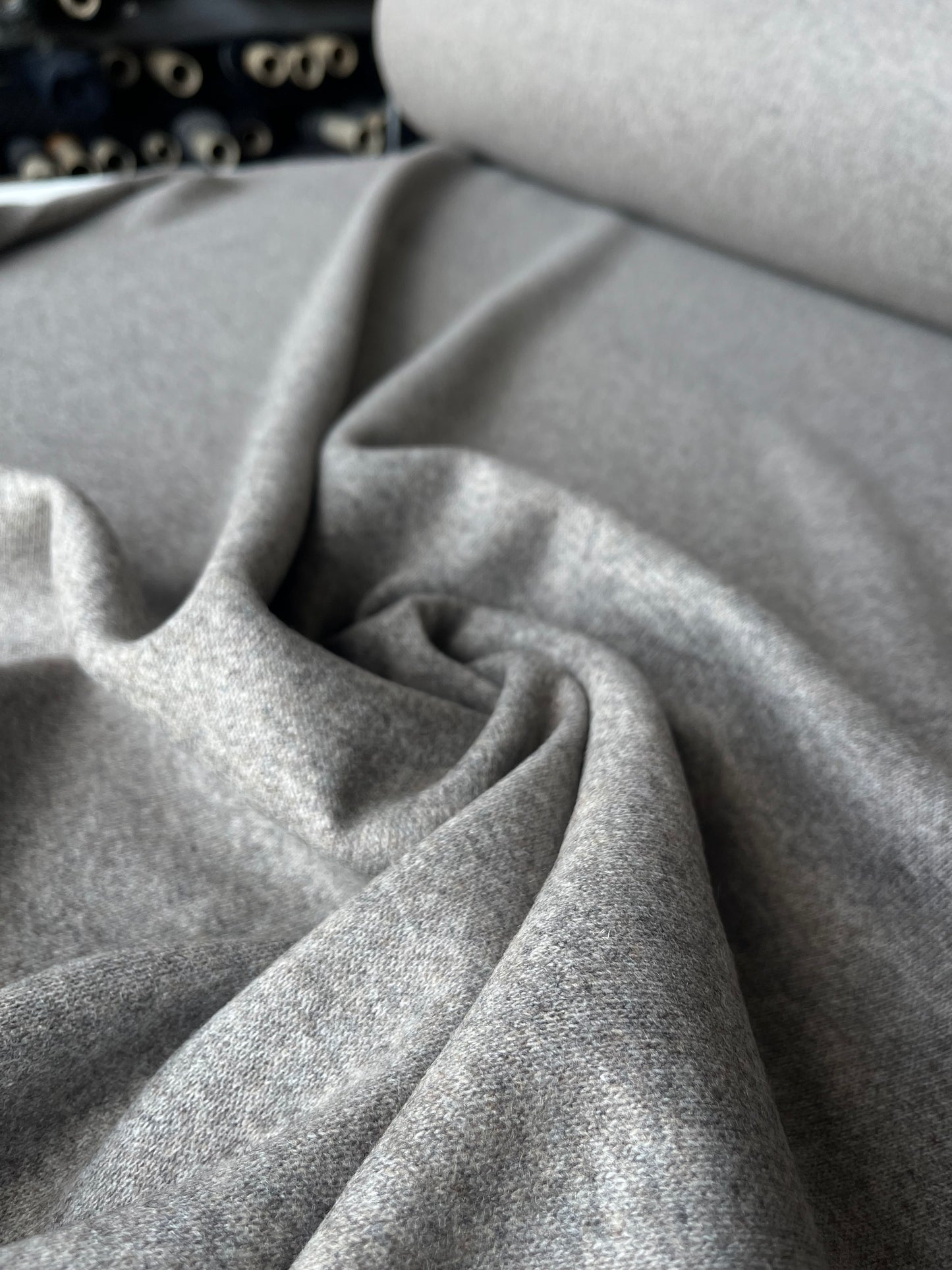 LISA 041 Wool double face coat fabric taupe