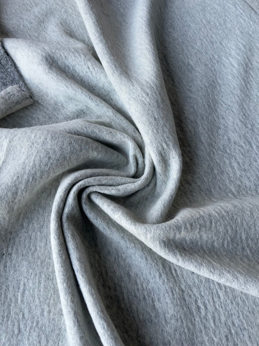 LISA 027 Grey/light grey  heavy boiled wool