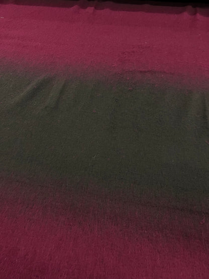 Enrique 017 boiled wool brushed degrade colors plum to brown