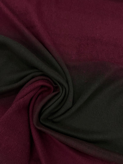 Enrique 017 boiled wool brushed degrade colors plum to brown