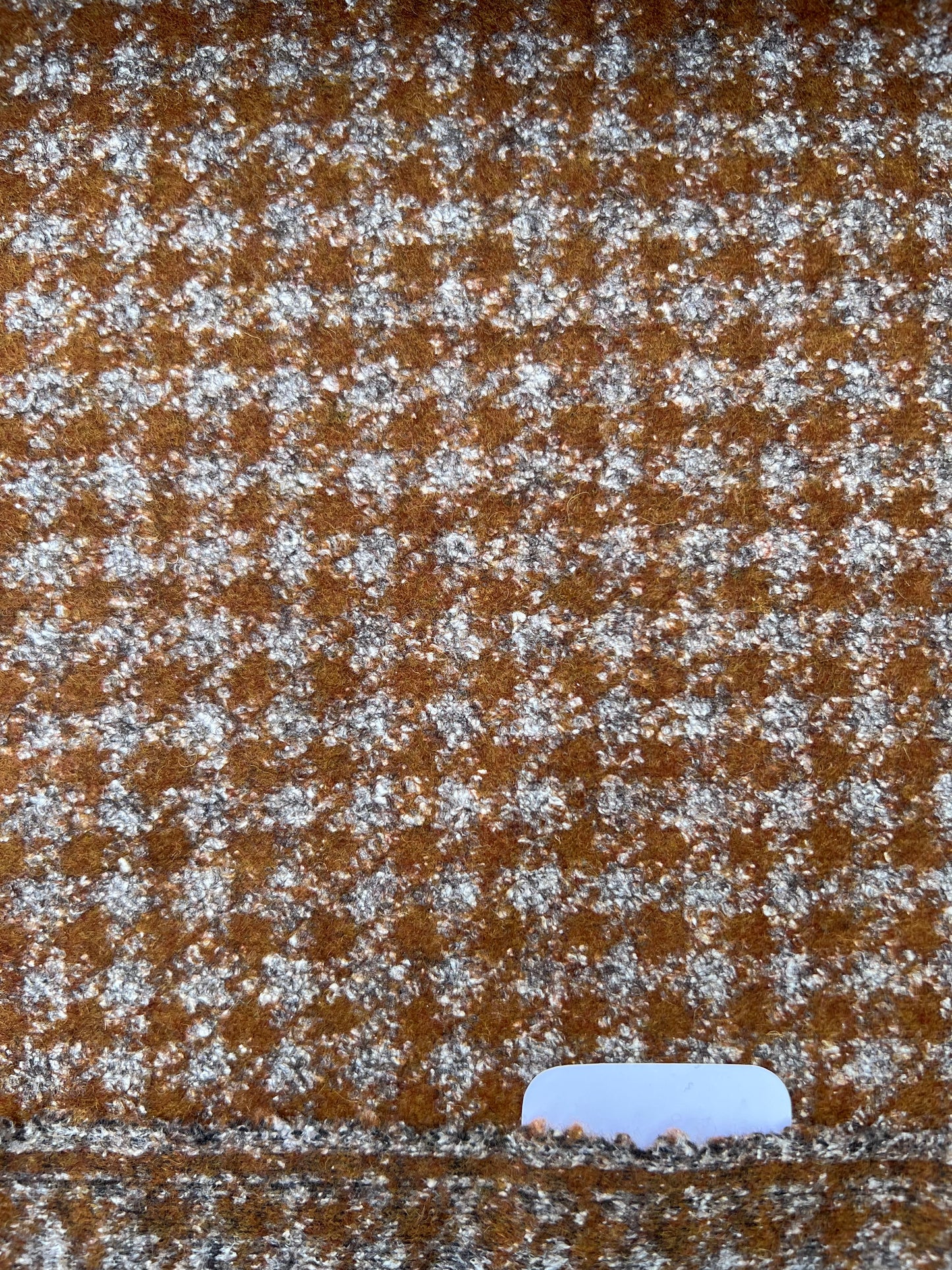 Gustave 004 Wool jersey orange/grey check