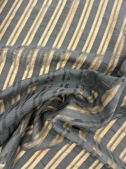 Enrique 029 striped semi transparent Cupro