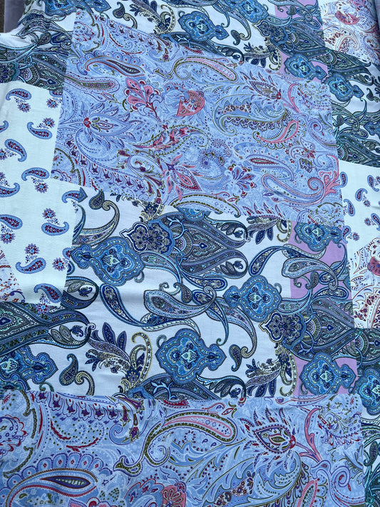 Fiona 001 viscose crepe print cashmere squares