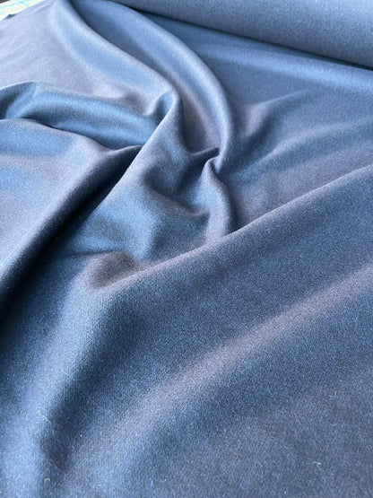 LISA 017 boiled wool coat fabric navy