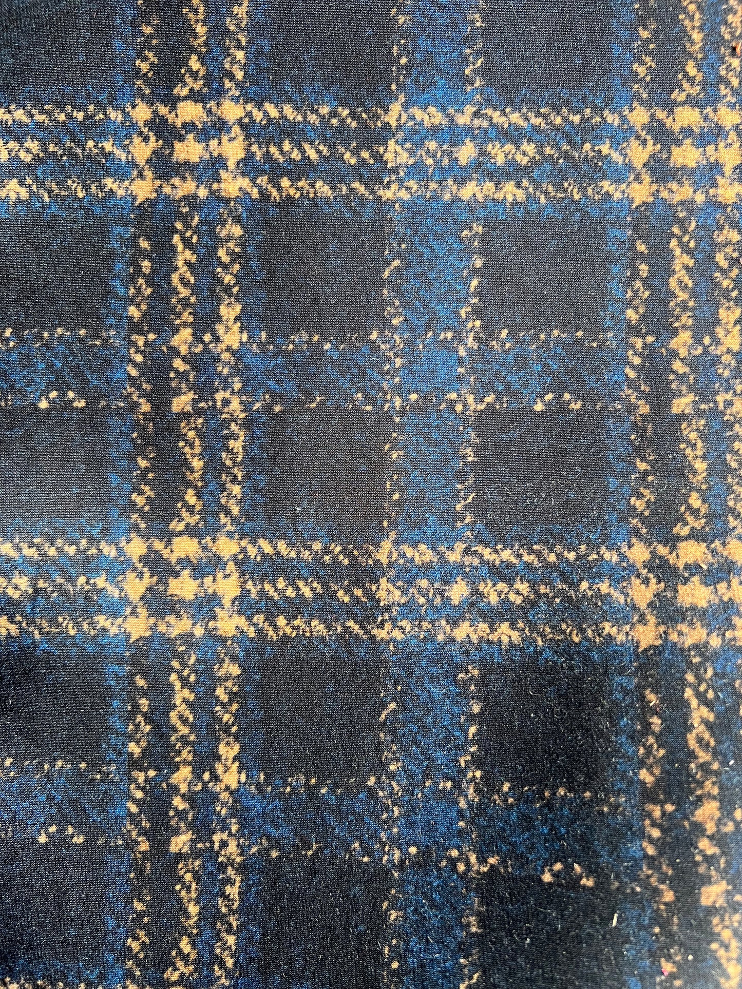 Flip side 001 blue yellow check double face grey