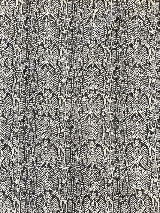 TINA 035 cotton stretch jacquard beige snake