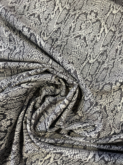 PC TINA 035 cotton stretch jacquard beige snake