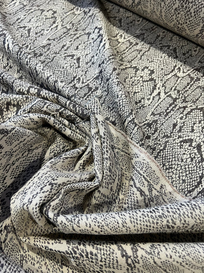 PC TINA 035 cotton stretch jacquard beige snake