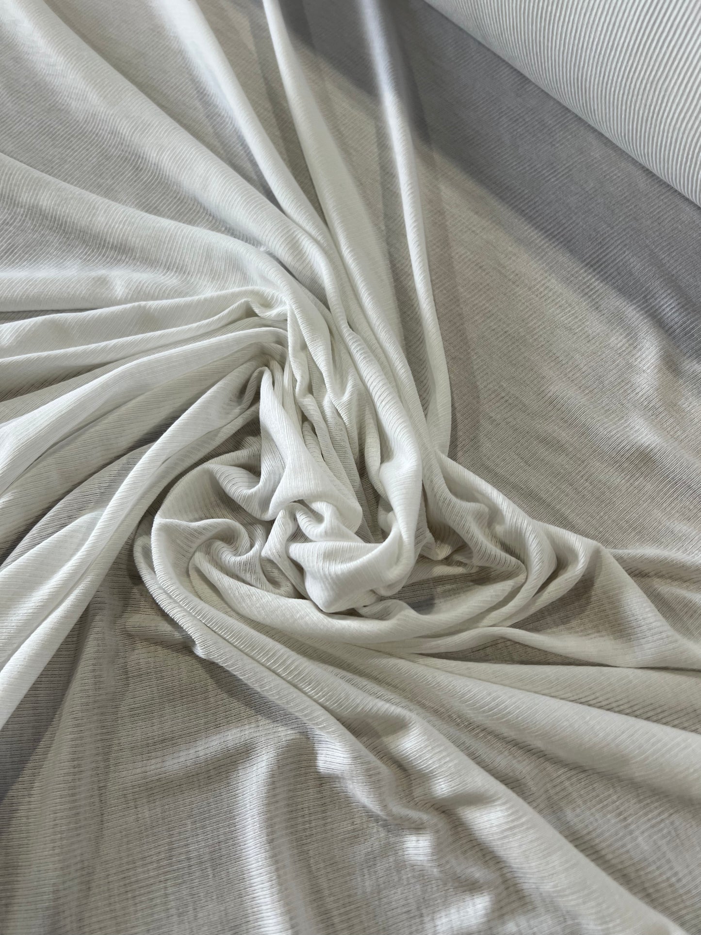 Jeremy 007 jersey tricot rib mélange white