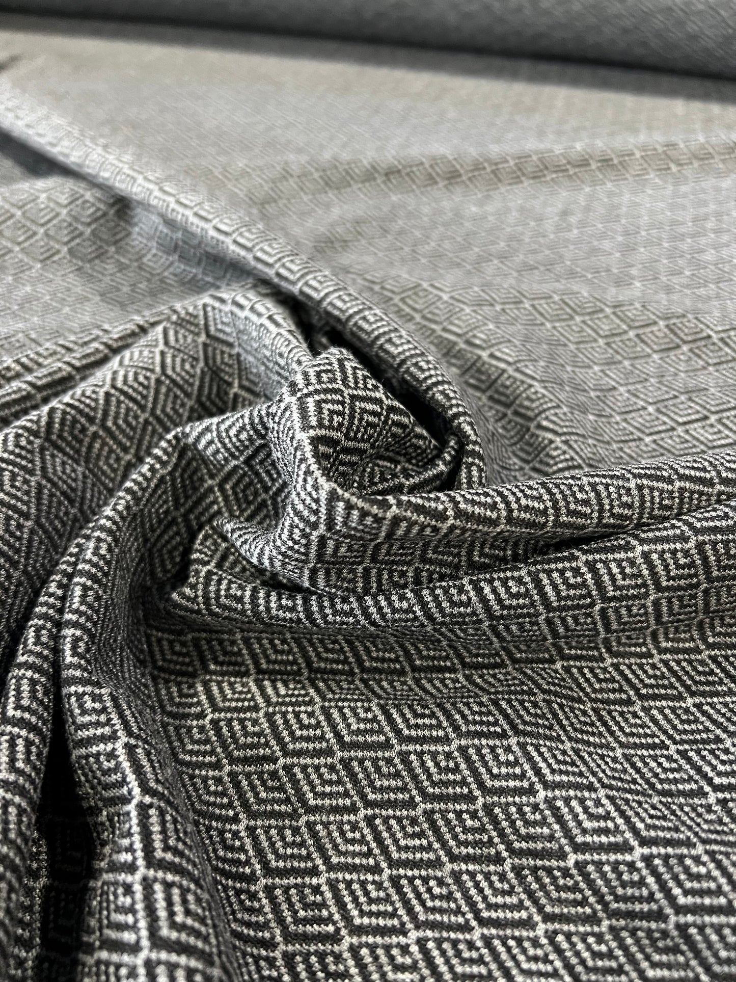 Jeremy 012 jersey jacquard structured black grey